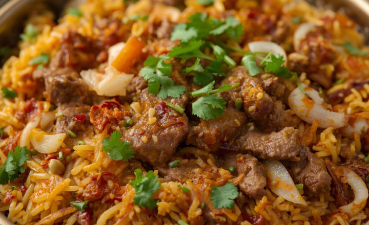 Easy Savory Beef Biriyani Recipe