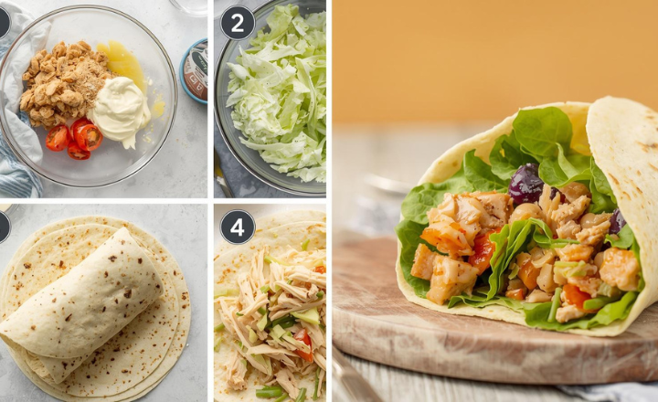 Easy Creamy Chicken Mayo Wrap Recipe