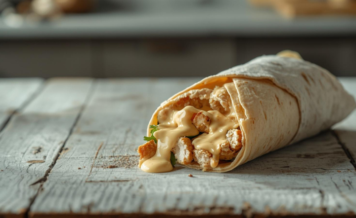 Easy Creamy Chicken Mayo Wrap Recipe